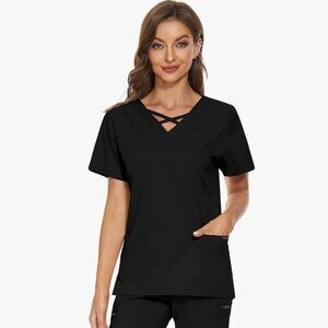 Vaioli Scrub Top Small Black - new in package; $16